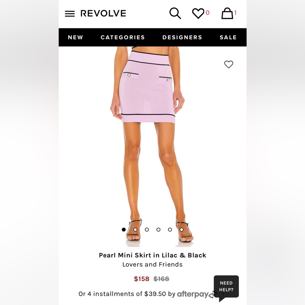 Pearl Mini Skirt in Lilac Lovers and Friends